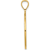 14K Yellow Gold Enamel Hummingbird and Floral Charm Pendant - Nature-Inspired Design by Oro Pregiato