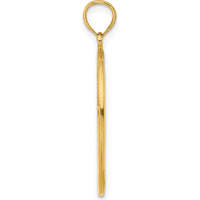14K Yellow Gold Enamel Hummingbird and Floral Pendant Charm by Oro Pregiato