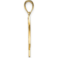 14K Yellow Gold Enameled American Flag Charm Pendant - 18.5mm x 22.75mm by Oro Pregiato