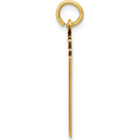 14K Yellow Gold Enameled Royal Flush Playing Cards Charm by Oro Pregiato