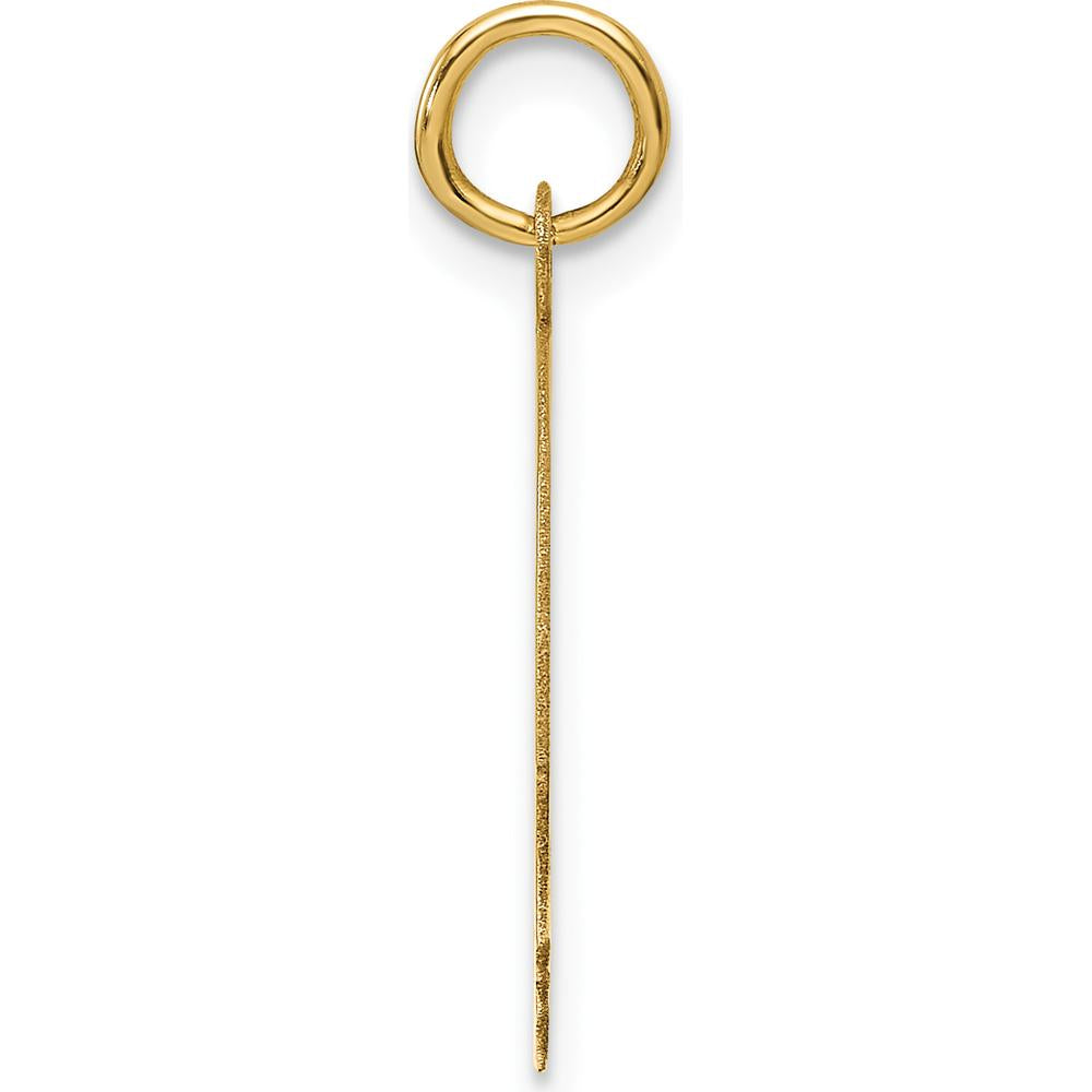 14K Yellow Gold Engravable Boy Head Charm - Polished Finish, 23.3mm Length by Oro Pregiato