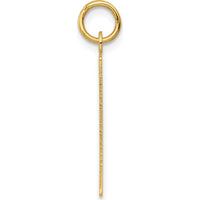 14K Yellow Gold Engravable Calendar Pendant - 26mm in Length by Oro Pregiato