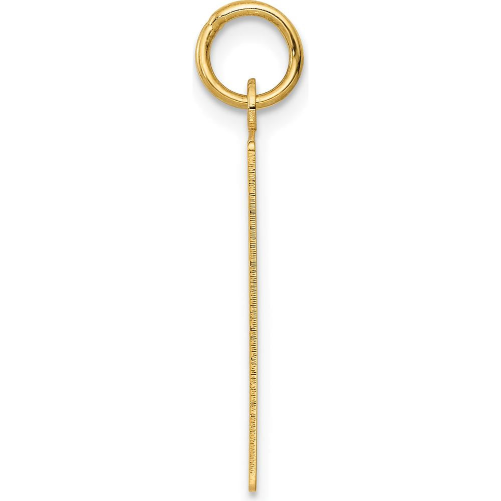 14K Yellow Gold Engravable Calendar Pendant - 26mm in Length by Oro Pregiato