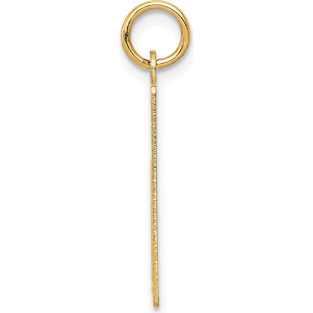 14K Yellow Gold Engravable Calendar Pendant - 26mm x 22mm by Oro Pregiato