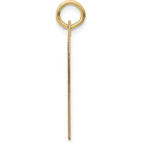 14K Yellow Gold Engravable Calendar Pendant - 26mm x 22mm by Oro Pregiato