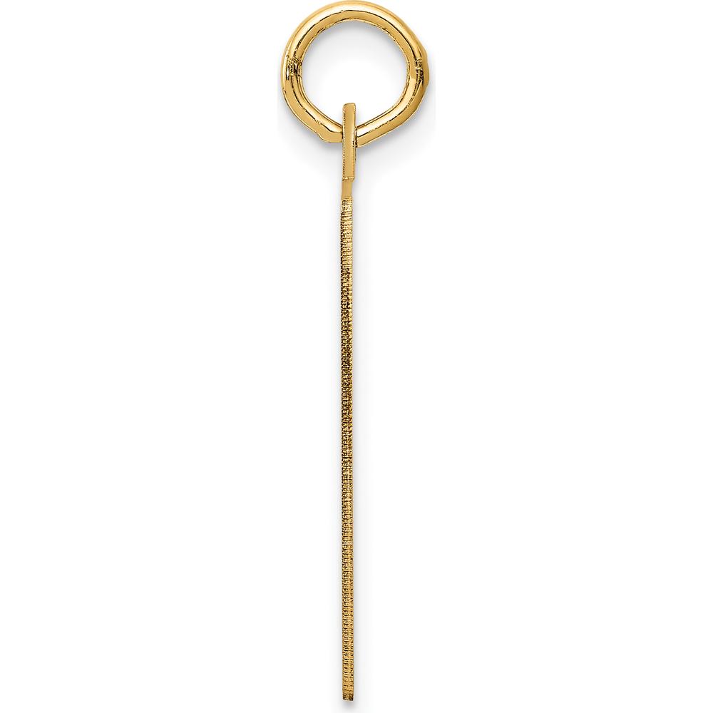 14K Yellow Gold Engravable Calendar Pendant - 26mm x 22mm by Oro Pregiato