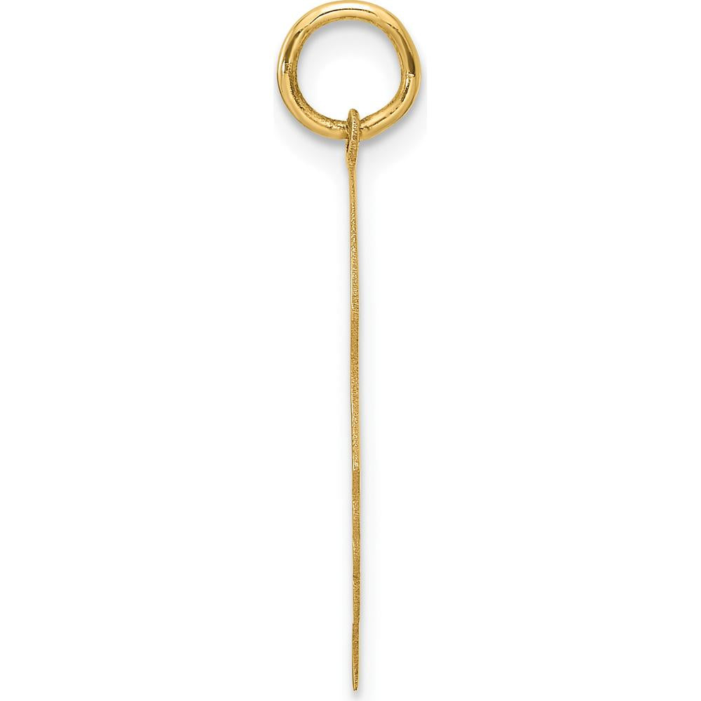 14K Yellow Gold Engravable Girl Head Charm - Personalized Pendant - 25.2mm by Oro Pregiato