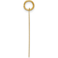 14K Yellow Gold Engravable Heart Disc Charm - Personalized, Polished Finish by Oro Pregiato