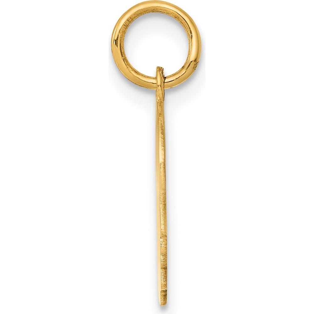 14K Yellow Gold Engravable Right-Facing Boy Head Charm - Polished Finish by Oro Pregiato