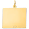 14K Yellow Gold Engravable Sunday Calendar Pendant - Personalize with Custom Date by Oro Pregiato