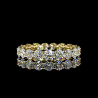 14K Yellow Gold Eternity Band with 19 Round Brilliant Cut Lab Diamonds - 2.43 Carat Total Diamond Weight - Covaloro Fine Jewelry