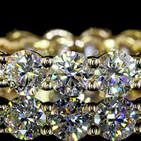 14K Yellow Gold Eternity Band with 19 Round Brilliant Cut Lab Diamonds - 2.43 Carat Total Diamond Weight - Covaloro Fine Jewelry
