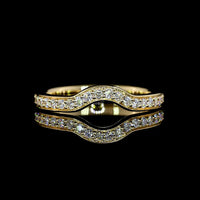 14K Yellow Gold Eternity Band with 30 Prong-Set Round Cut Lab Diamonds - 0.39 Carats Total Diamond Weight - Covaloro Fine Jewelry