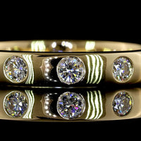 14K Yellow Gold Eternity Band with Flush Set Round Lab Diamonds - 0.73 Carat Total Weight, 12 Stones, E-F Color VS1 Clarity - Covaloro Fine Jewelry