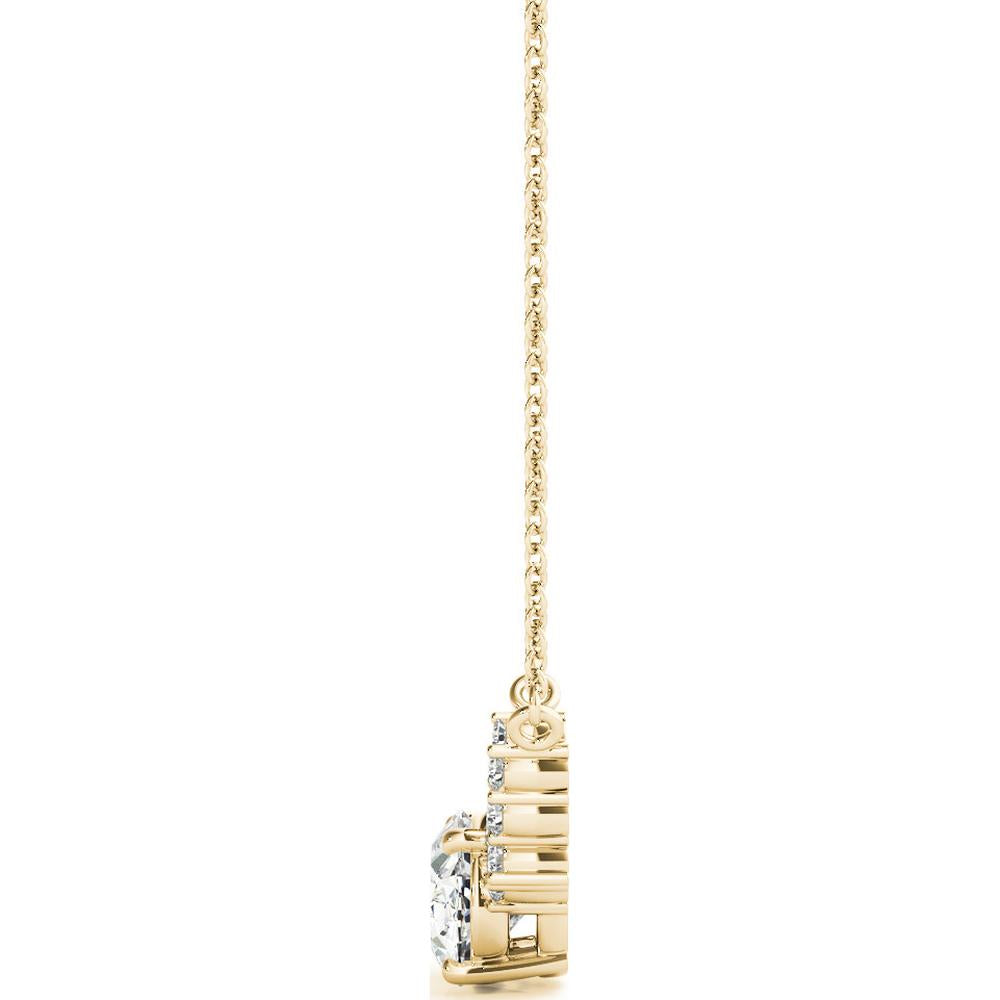 14K Yellow Gold Ethically Sourced Lab Diamond Necklace - 0.33 Carats Total Diamond Weight by Robinson's Jewelers
