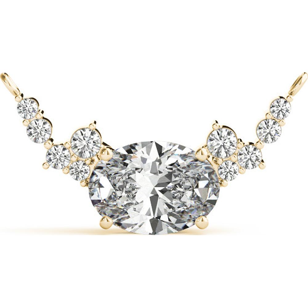 14K Yellow Gold Ethically Sourced Lab Diamond Necklace - 0.33 Carats Total Diamond Weight by Robinson's Jewelers