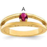 14K Yellow Gold Family Jewelry Ring Mounting - 3mm Band Width by Oro Pregiato