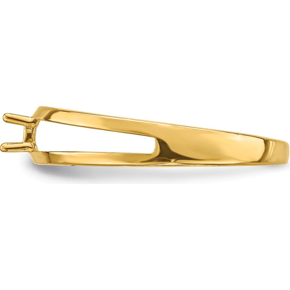 14K Yellow Gold Family Jewelry Ring Mounting - 3mm Band Width by Oro Pregiato