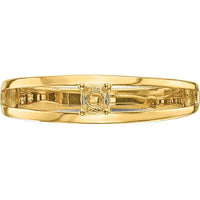 14K Yellow Gold Family Jewelry Ring Mounting - 3mm Band Width by Oro Pregiato