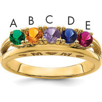 14K Yellow Gold Family Jewelry Ring Mounting - 3mm Width, Customizable Design by Oro Pregiato