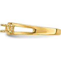 14K Yellow Gold Family Jewelry Ring Mounting - 3mm Width, Customizable Design by Oro Pregiato