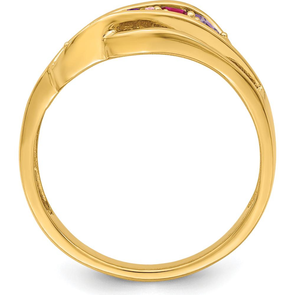 14K Yellow Gold Family Jewelry Ring Mounting - 3mm Width by Oro Pregiato