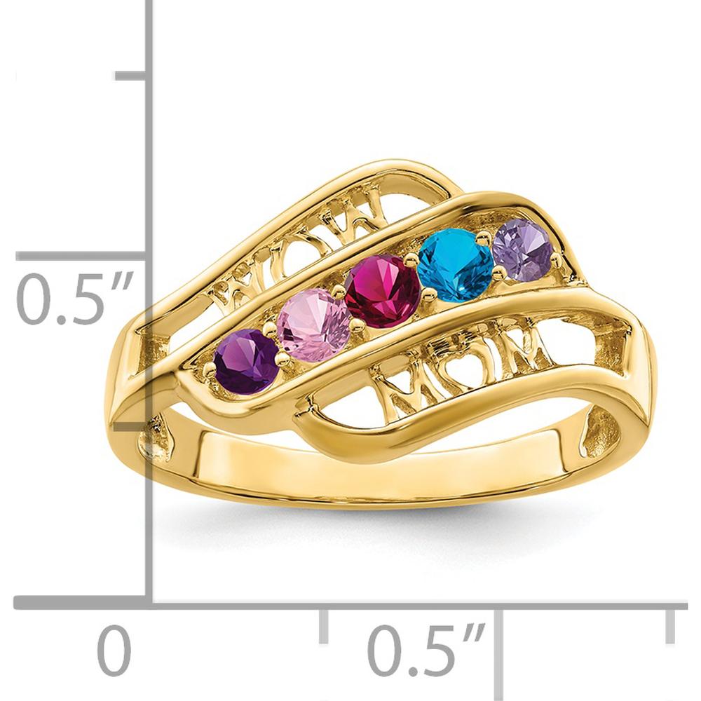 14K Yellow Gold Family Jewelry Ring Mounting - 3mm Width by Oro Pregiato