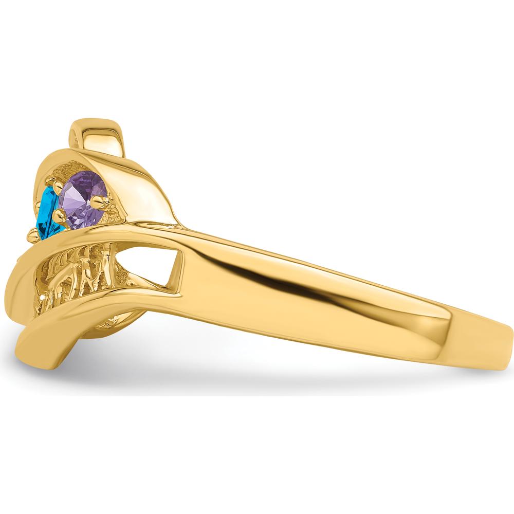 14K Yellow Gold Family Jewelry Ring Mounting - 3mm Width by Oro Pregiato