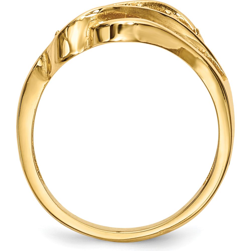 14K Yellow Gold Family Jewelry Ring Mounting - 3mm Width by Oro Pregiato