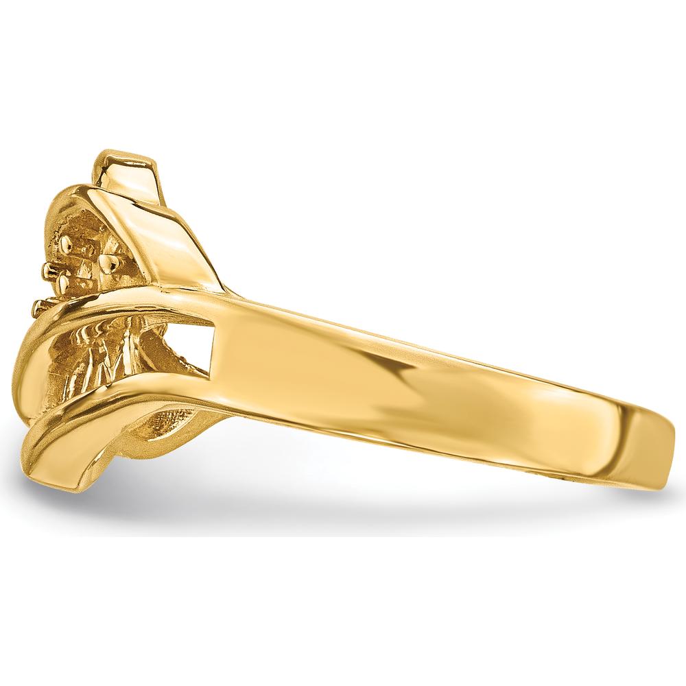14K Yellow Gold Family Jewelry Ring Mounting - 3mm Width by Oro Pregiato