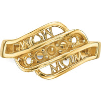 14K Yellow Gold Family Jewelry Ring Mounting - 3mm Width by Oro Pregiato