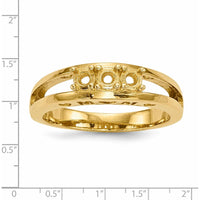 14K Yellow Gold Family Jewelry Ring Mounting - 3mm Width by Oro Pregiato