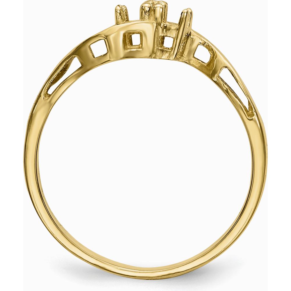 14K Yellow Gold Family Jewelry Ring Mounting - 3mm Width by Monteluci Fine Jewelry