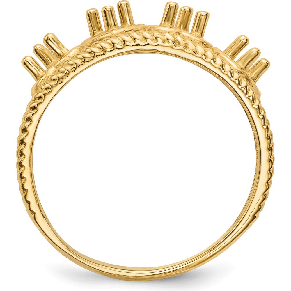 14K Yellow Gold Family Jewelry Ring Mounting - 4mm Band Width by Monteluci Fine Jewelry