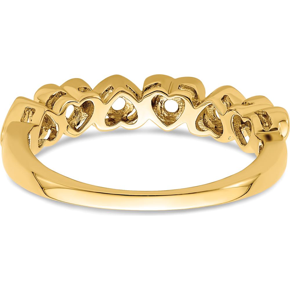 14K Yellow Gold Family Jewelry Ring Mounting - Customizable for Birthstones and Gemstones by Monteluci Fine Jewelry