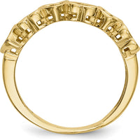 14K Yellow Gold Family Jewelry Ring Mounting - Customizable for Birthstones and Gemstones by Monteluci Fine Jewelry