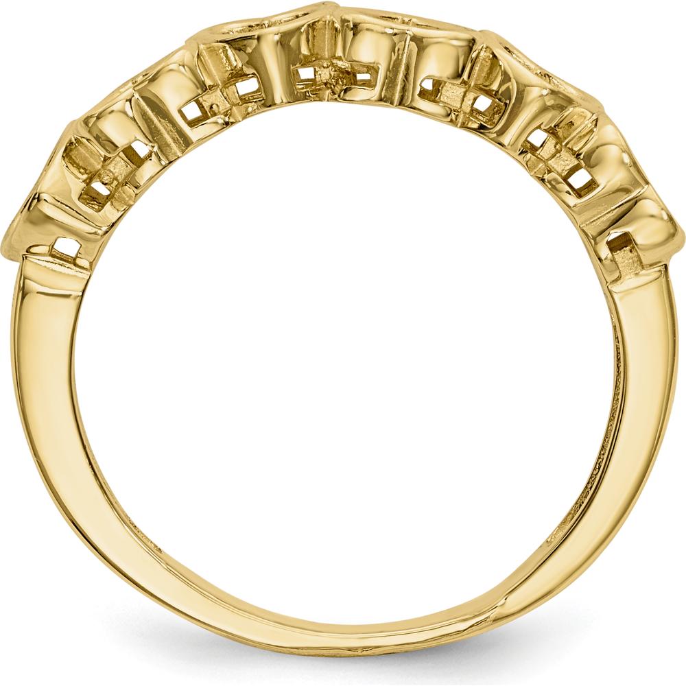 14K Yellow Gold Family Jewelry Ring Mounting - Customizable for Birthstones and Gemstones by Monteluci Fine Jewelry