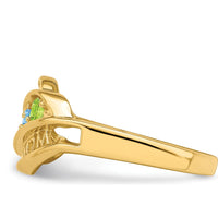 14K Yellow Gold Family Jewelry Ring Mounting - Customizable for Personalized Gemstones by Oro Pregiato