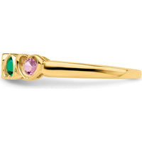 14K Yellow Gold Family Jewelry Ring Mounting for Custom Design by Oro Pregiato