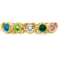 14K Yellow Gold Family Jewelry Ring Mounting for Custom Design by Oro Pregiato