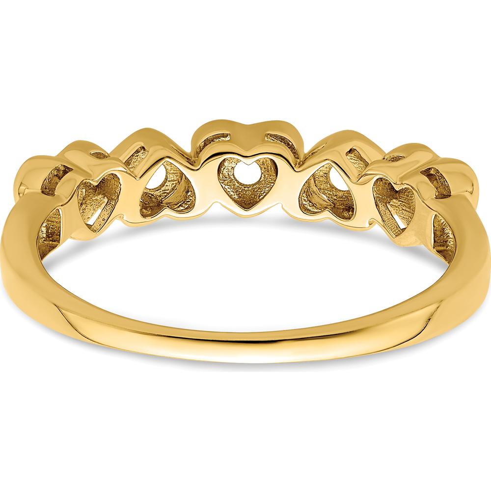 14K Yellow Gold Family Jewelry Ring Mounting for Custom Design by Oro Pregiato
