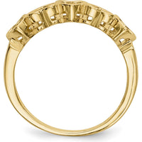 14K Yellow Gold Family Jewelry Ring Mounting for Custom Design by Oro Pregiato