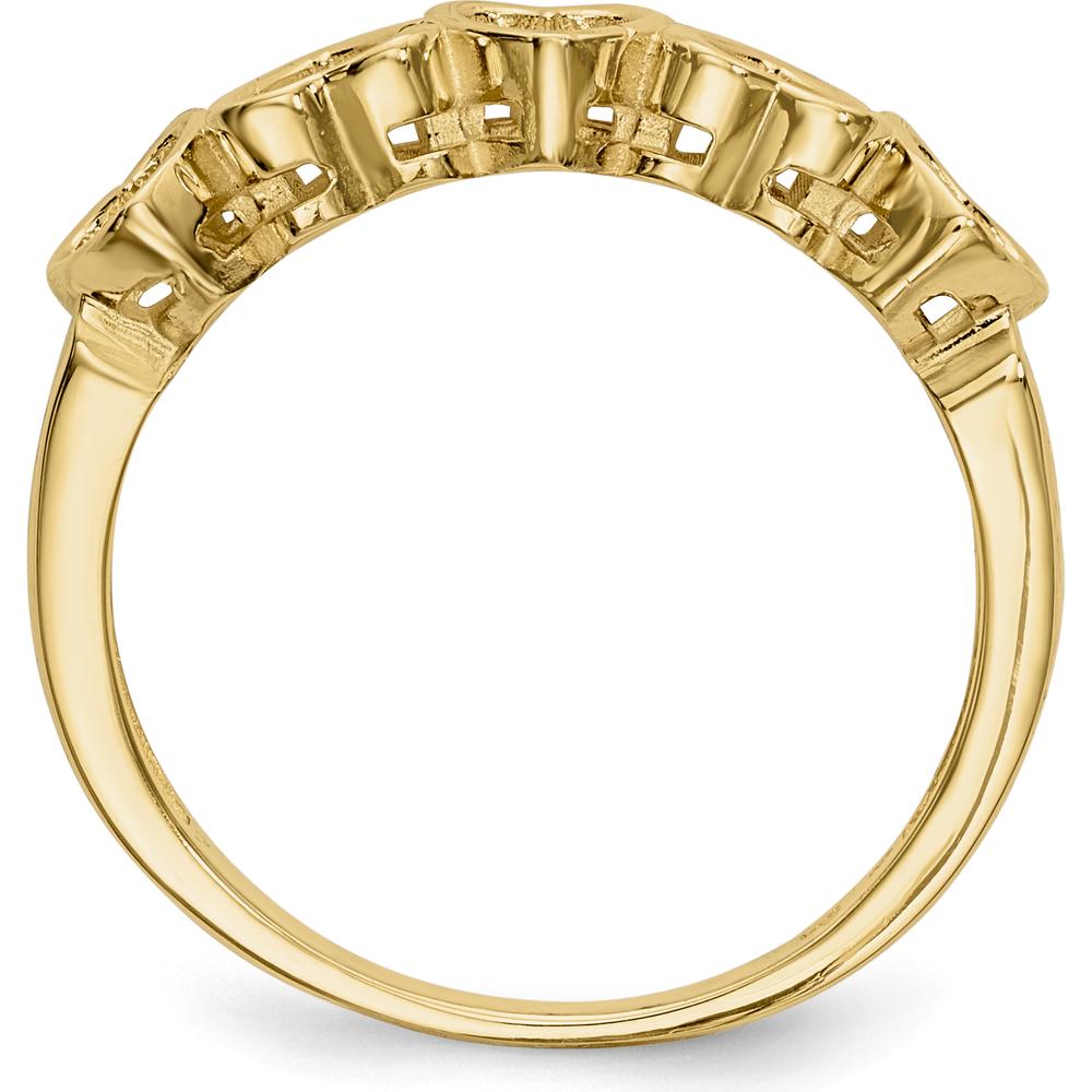 14K Yellow Gold Family Jewelry Ring Mounting for Custom Design by Oro Pregiato