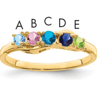 14K Yellow Gold Family Jewelry Ring Mounting with Polished Band - 3mm Band Width by Monteluci Fine Jewelry