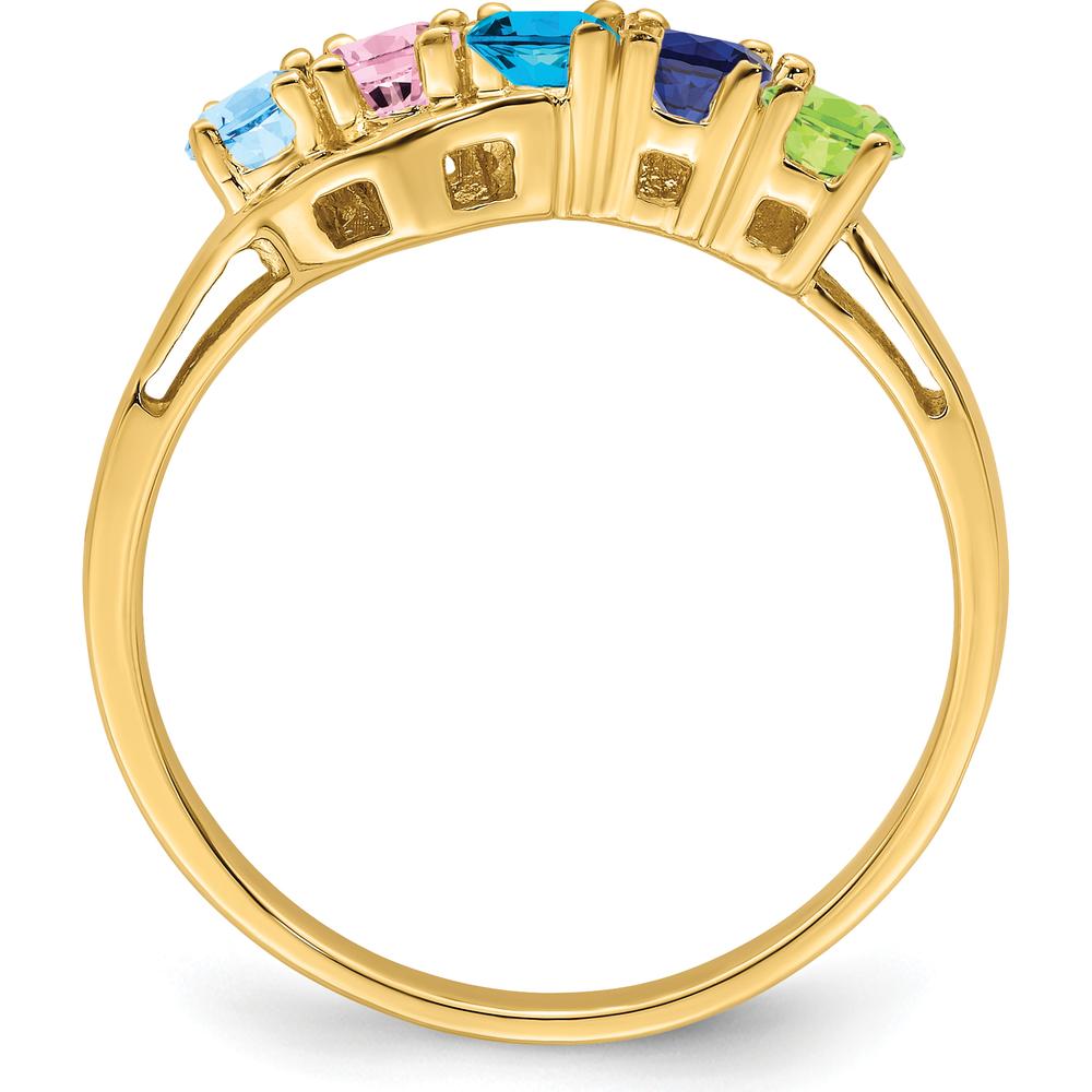 14K Yellow Gold Family Jewelry Ring Mounting with Polished Band - 3mm Band Width by Monteluci Fine Jewelry