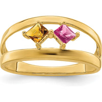 14K Yellow Gold Family Jewelry Ring Mounting with Polished Finish - Sizeable Band by Oro Pregiato