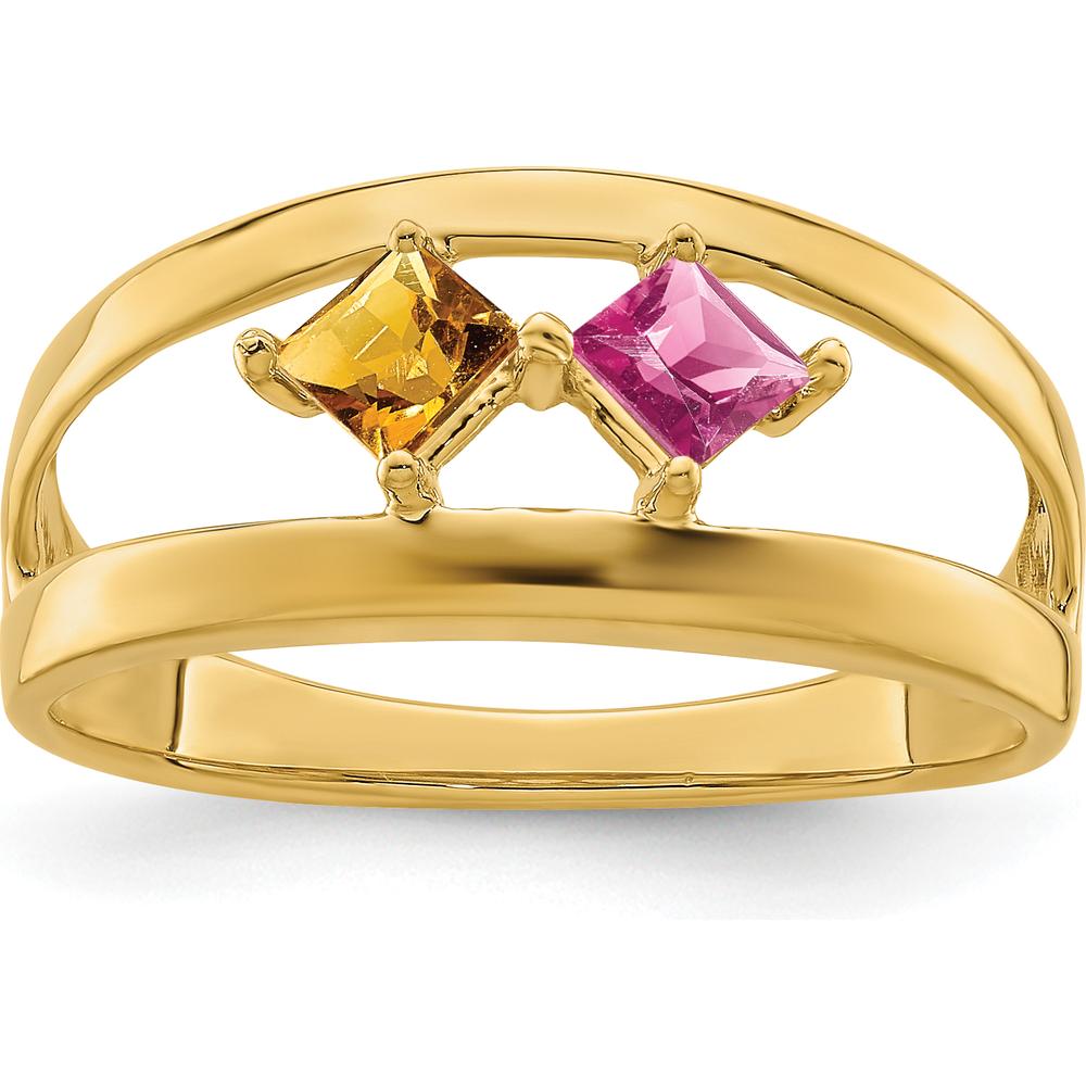 14K Yellow Gold Family Jewelry Ring Mounting with Polished Finish - Sizeable Band by Oro Pregiato