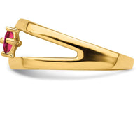 14K Yellow Gold Family Jewelry Ring Mounting with Polished Finish - Sizeable Band by Oro Pregiato