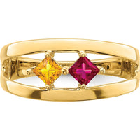 14K Yellow Gold Family Jewelry Ring Mounting with Polished Finish - Sizeable Band by Oro Pregiato