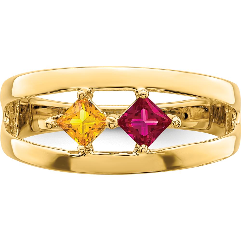 14K Yellow Gold Family Jewelry Ring Mounting with Polished Finish - Sizeable Band by Oro Pregiato